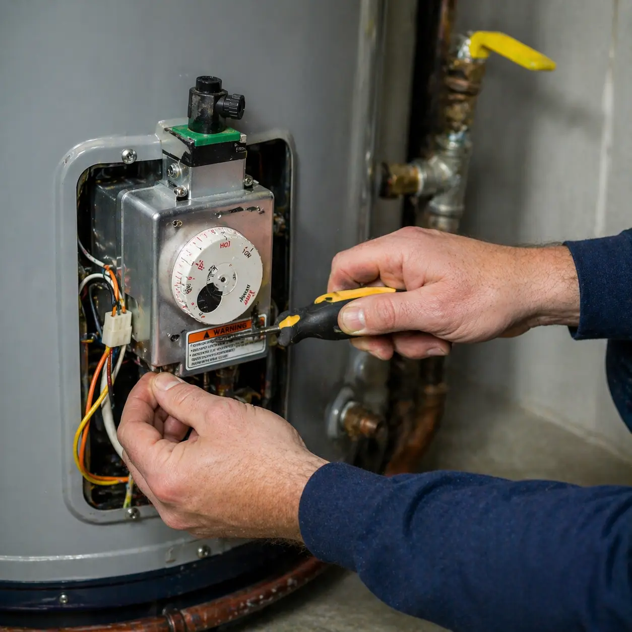 Water heater plumber on the way