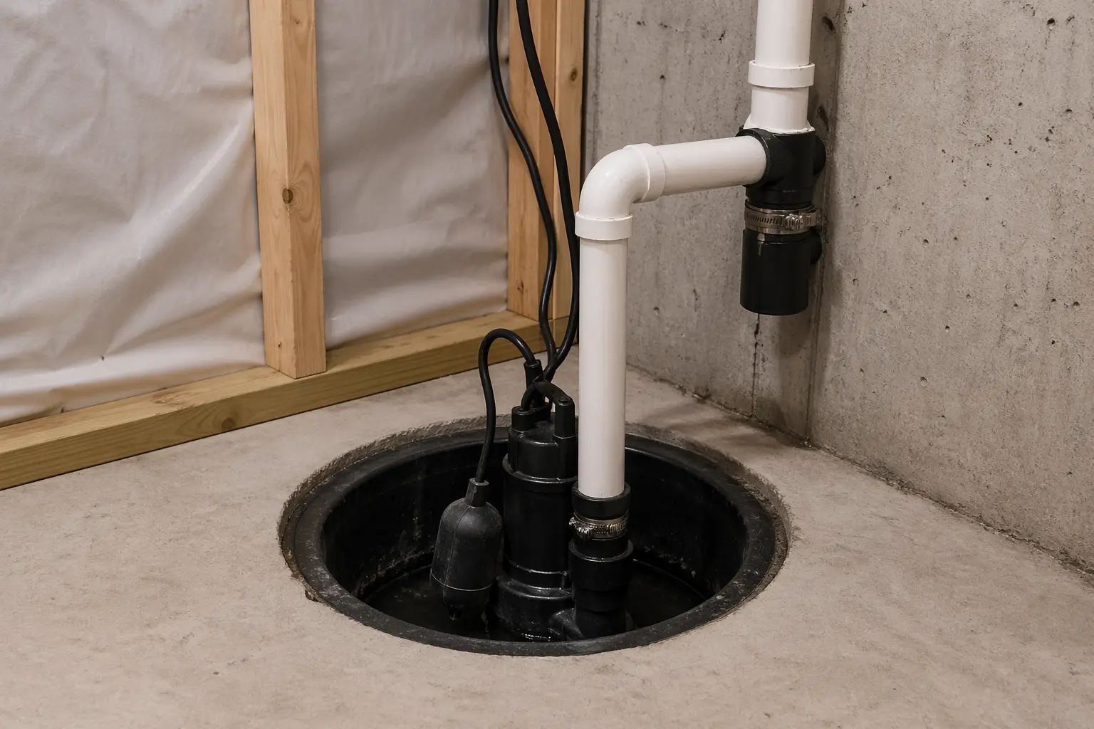 Sump pump installation Dundas